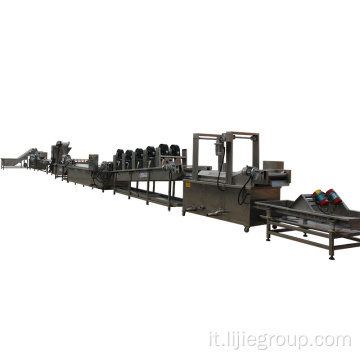 500 kg/h Linea di elaborazione fritte automatiche completa